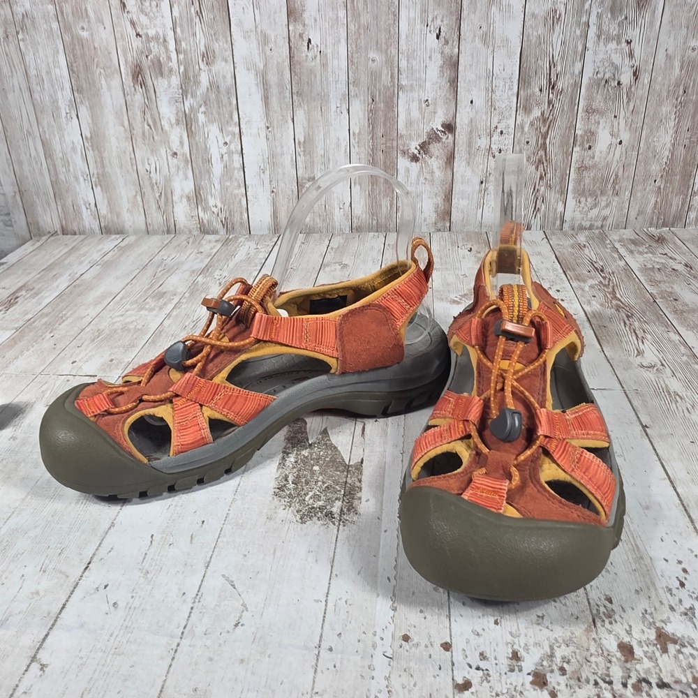Keen Newport H2 Womens 8 Orange Yellow Waterproof Hiking Sport Sandals 1004011 - Picture 7 of 8